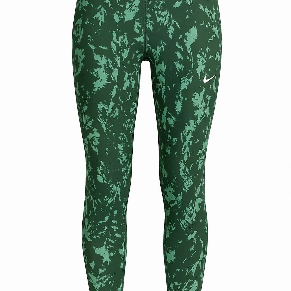 Nike One 7/8 Women’s High-Rise Printed Leggings – Green Floral – NWT - Picture 3 of 6